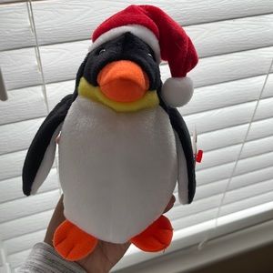 1998 Ty Original Beanie Babies ZERO The Christmas Holiday Penguin